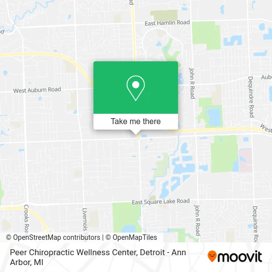 Peer Chiropractic Wellness Center map