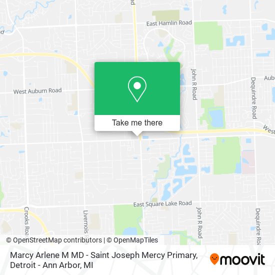 Mapa de Marcy Arlene M MD - Saint Joseph Mercy Primary