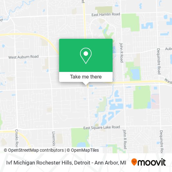 Mapa de Ivf Michigan Rochester Hills