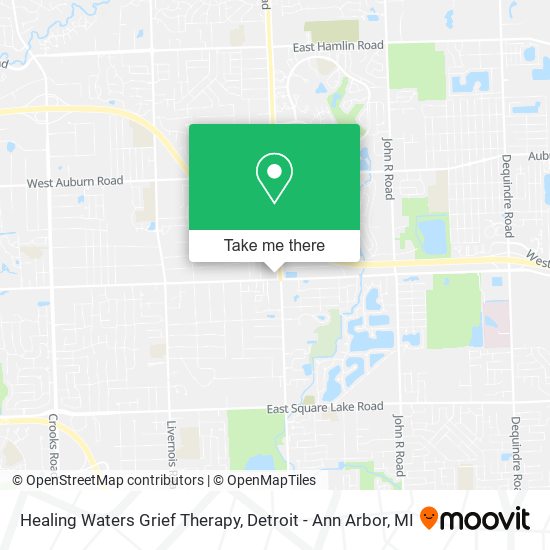 Healing Waters Grief Therapy map