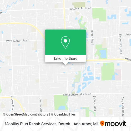Mobility Plus Rehab Services map