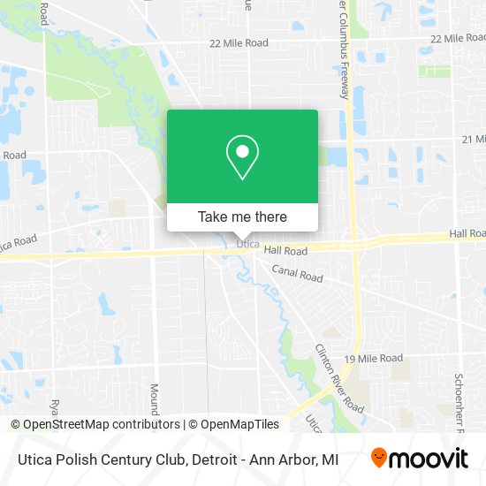 Utica Polish Century Club map