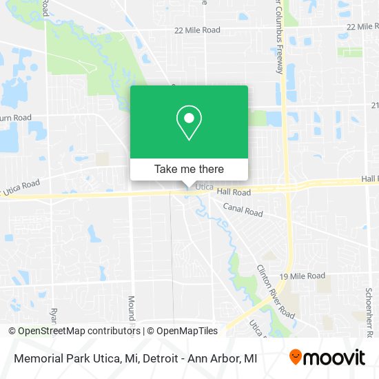 Mapa de Memorial Park Utica, Mi