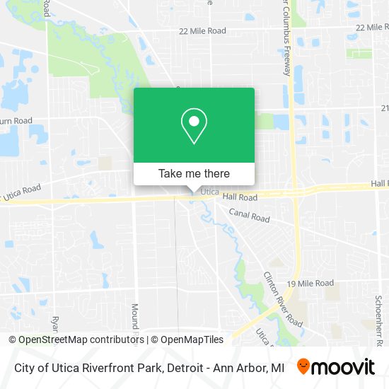 City of Utica Riverfront Park map