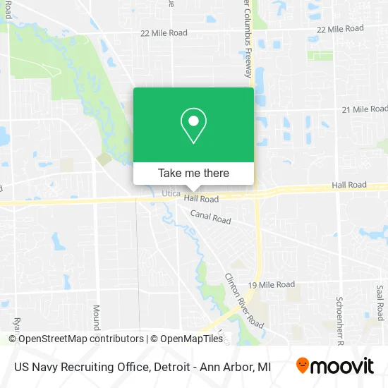 US Navy Recruiting Office map