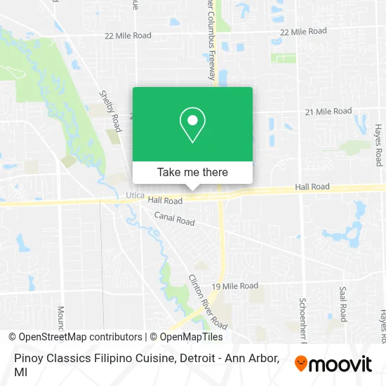 Pinoy Classics Filipino Cuisine map