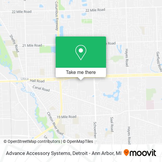 Advance Accessory Systems map