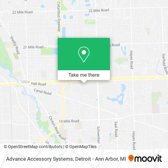 Advance Accessory Systems map