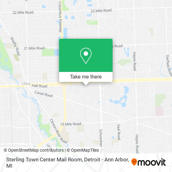 Mapa de Sterling Town Center Mail Room