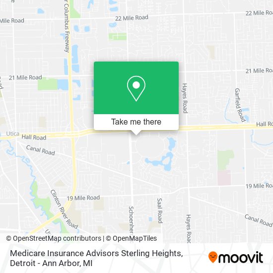 Medicare Insurance Advisors Sterling Heights map