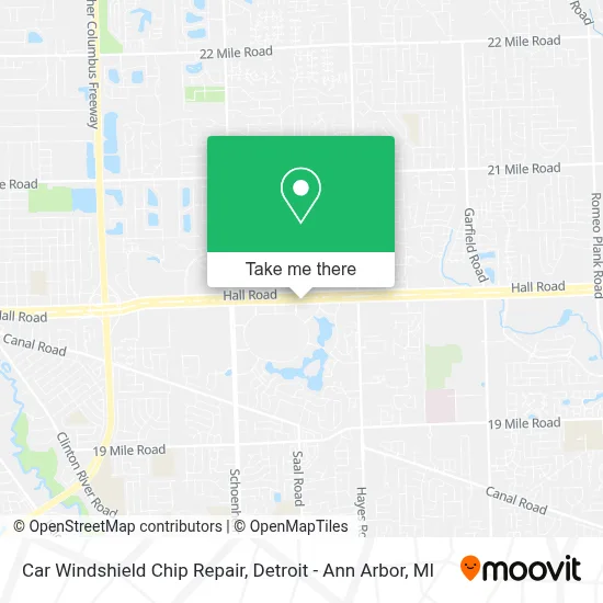 Car Windshield Chip Repair map