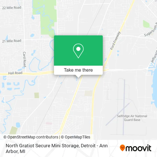North Gratiot Secure Mini Storage map