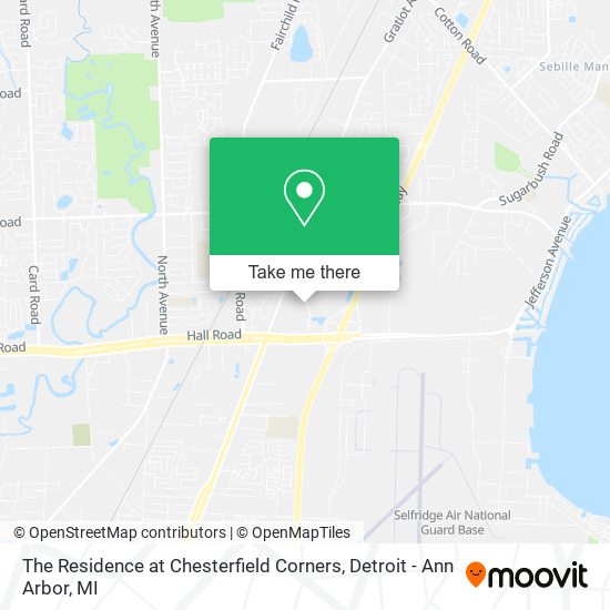 The Residence at Chesterfield Corners map