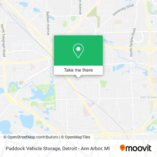 Paddock Vehicle Storage map