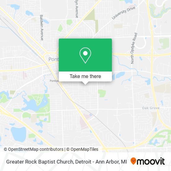 Mapa de Greater Rock Baptist Church