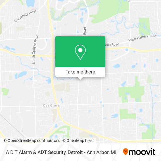 A D T Alarm & ADT Security map