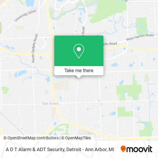 Mapa de A D T Alarm & ADT Security