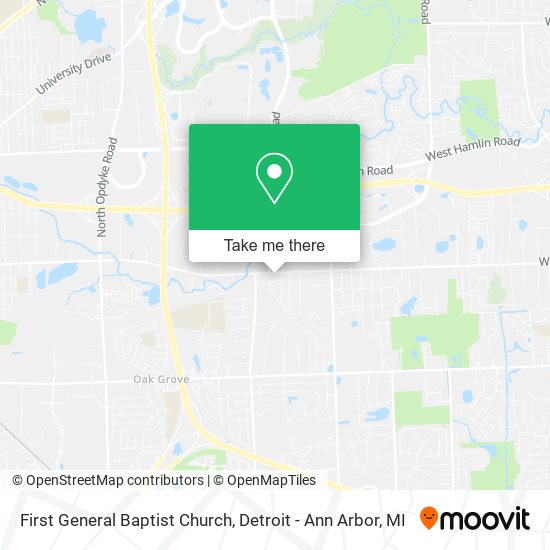 First General Baptist Church map