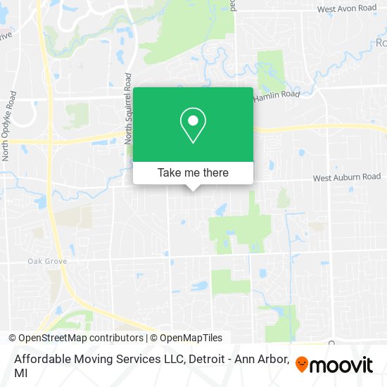 Mapa de Affordable Moving Services LLC