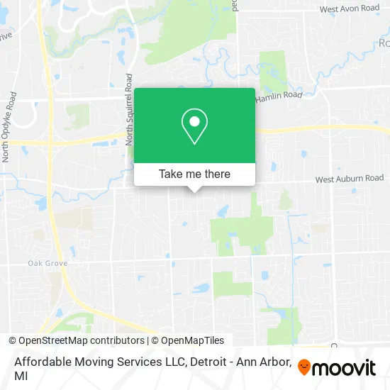 Affordable Moving Services LLC map