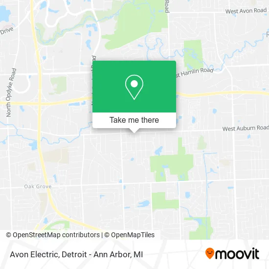 Avon Electric map