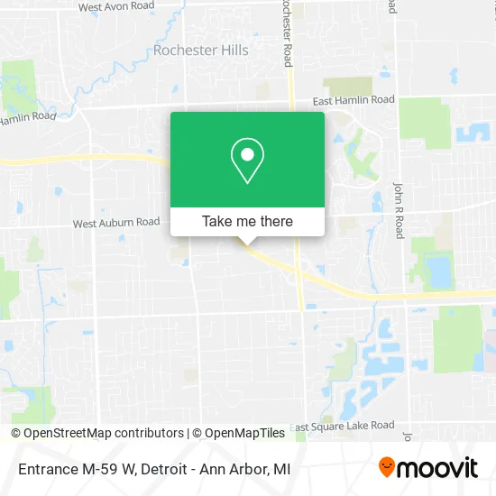 Entrance M-59 W map