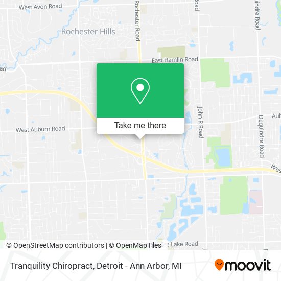 Tranquility Chiropract map