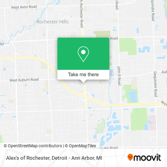Alex's of Rochester map