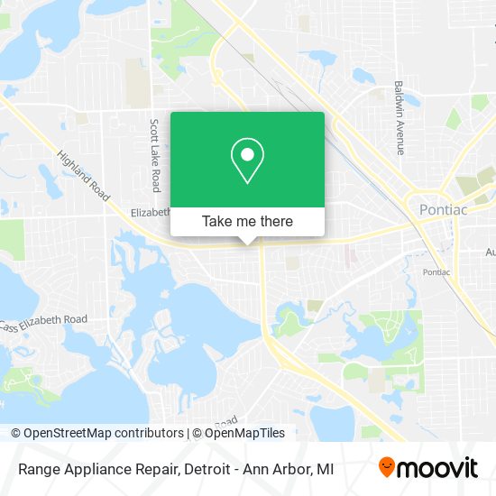 Mapa de Range Appliance Repair