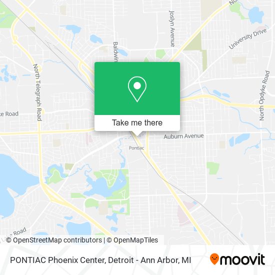 PONTIAC Phoenix Center map