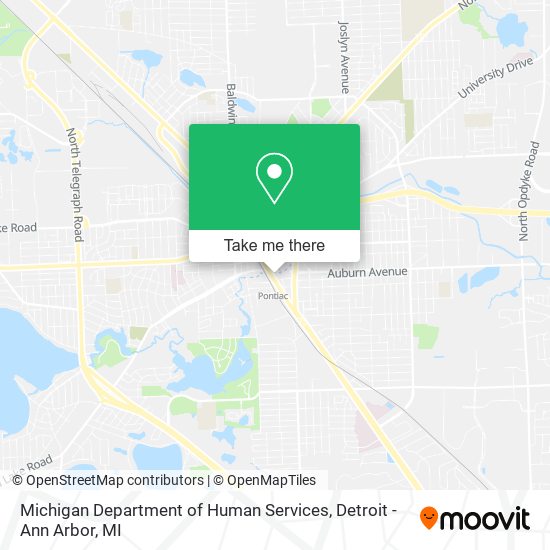 Michigan Department of Human Services map