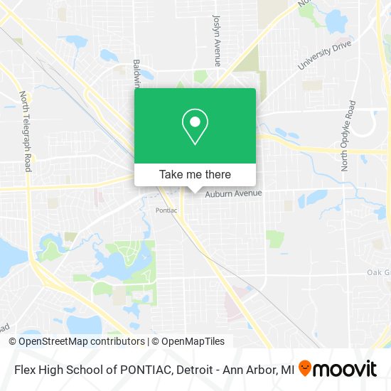 Flex High School of PONTIAC map