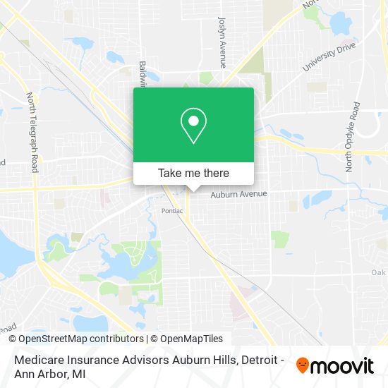 Mapa de Medicare Insurance Advisors Auburn Hills
