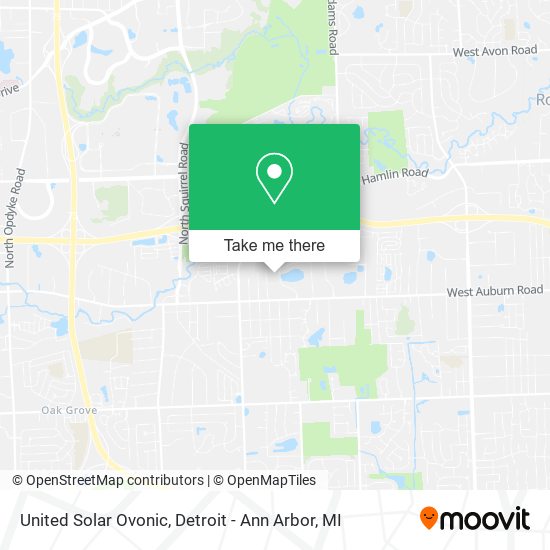 Mapa de United Solar Ovonic