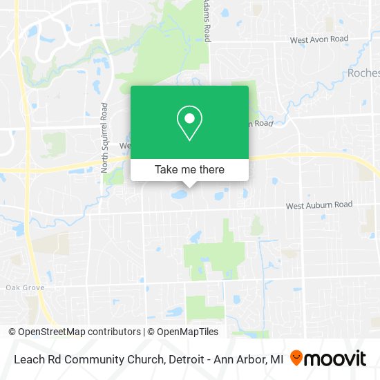 Leach Rd Community Church map