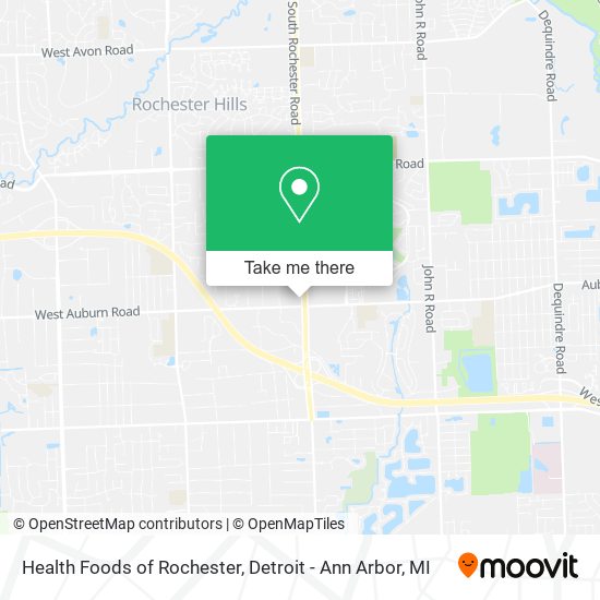 Health Foods of Rochester map