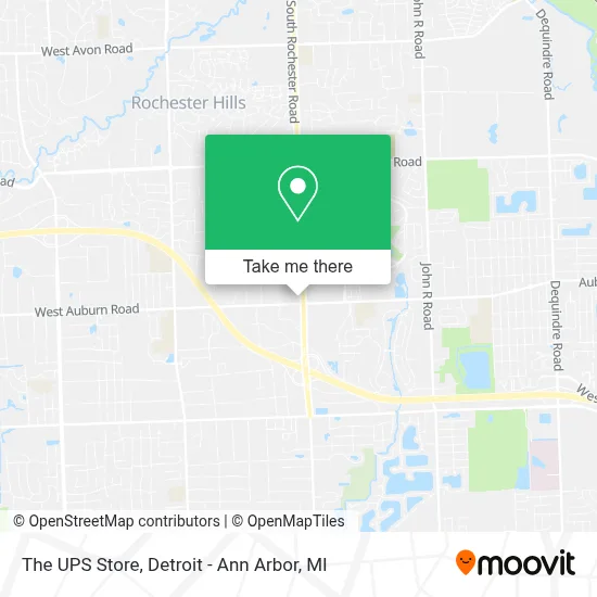 The UPS Store map