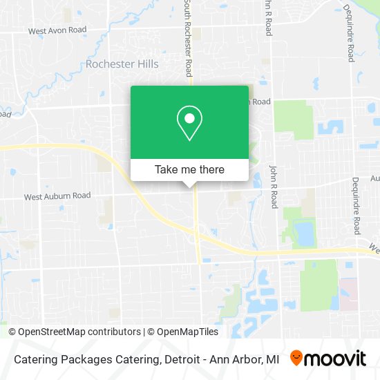 Catering Packages Catering map