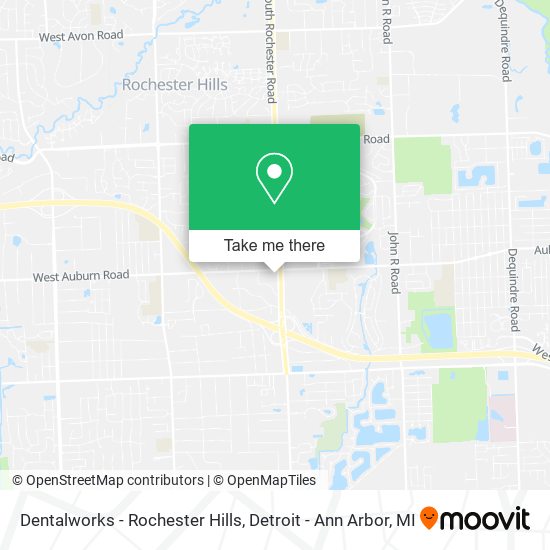 Dentalworks - Rochester Hills map