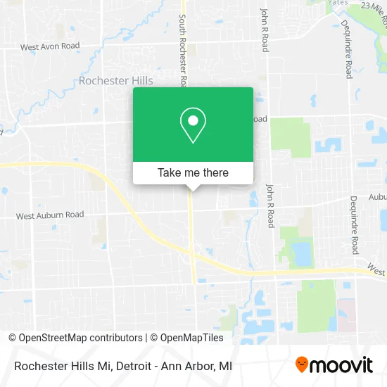 Rochester Hills Mi map