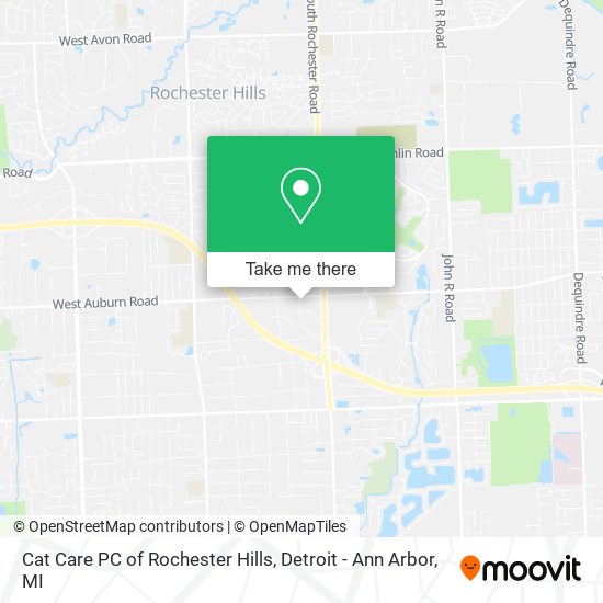 Mapa de Cat Care PC of Rochester Hills