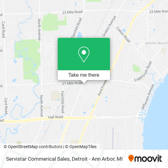 Servistar Commerical Sales map
