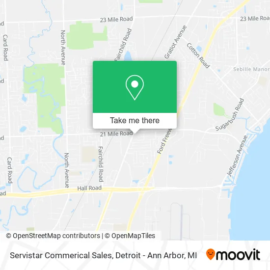 Servistar Commerical Sales map