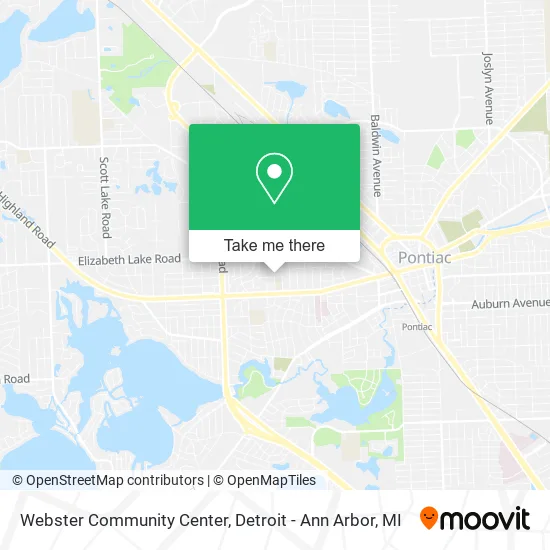 Webster Community Center map