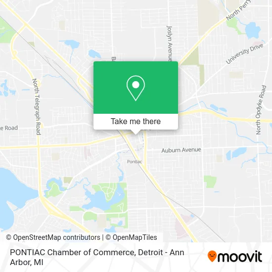 PONTIAC Chamber of Commerce map