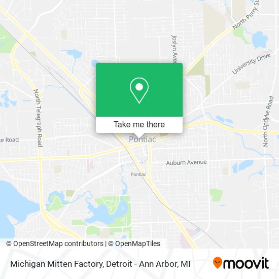 Mapa de Michigan Mitten Factory