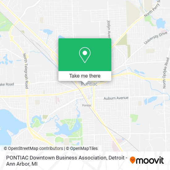 Mapa de PONTIAC Downtown Business Association