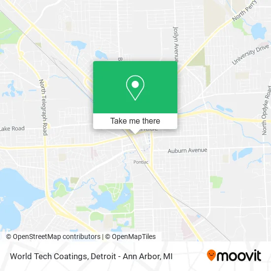 World Tech Coatings map