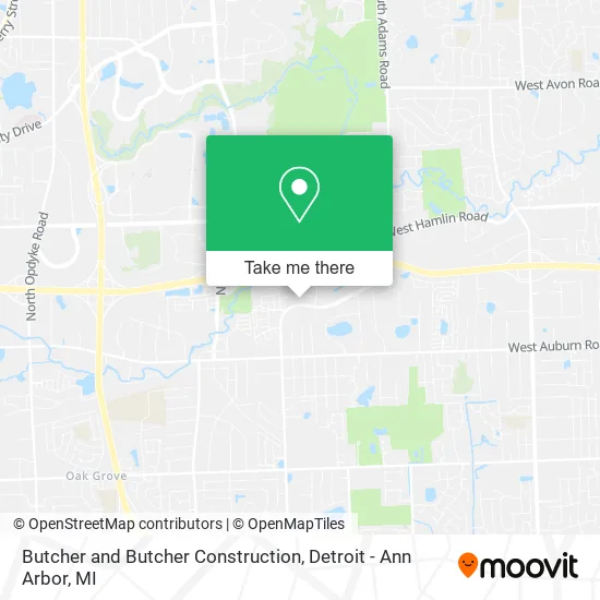 Butcher and Butcher Construction map