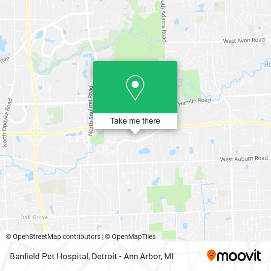 Mapa de Banfield Pet Hospital